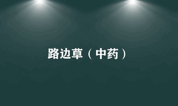 路边草（中药）
