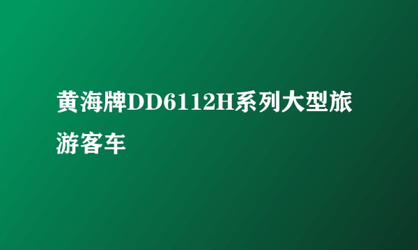 黄海牌DD6112H系列大型旅游客车