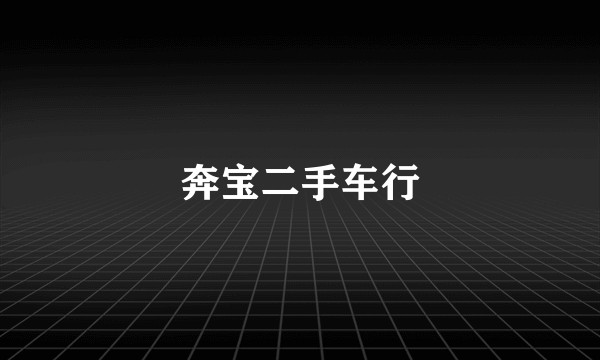 奔宝二手车行
