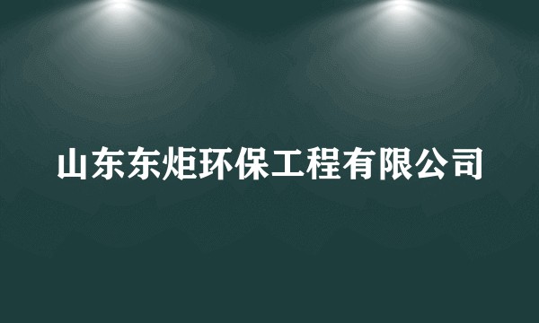 山东东炬环保工程有限公司