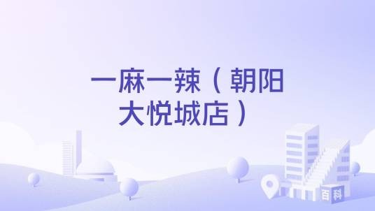 一麻一辣（朝阳大悦城店）