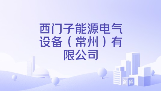 西门子能源电气设备（常州）有限公司