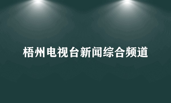 梧州电视台新闻综合频道