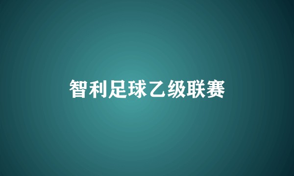 智利足球乙级联赛