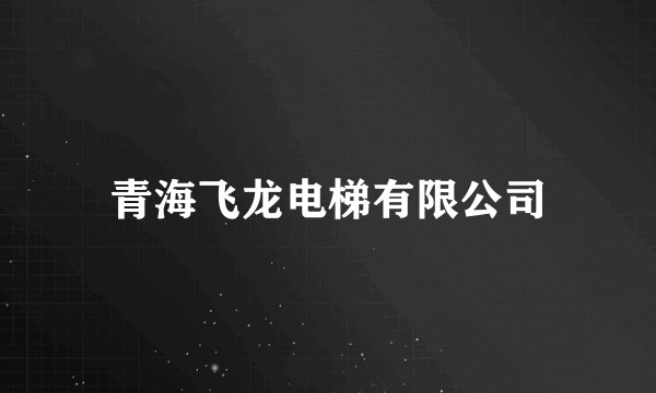 青海飞龙电梯有限公司