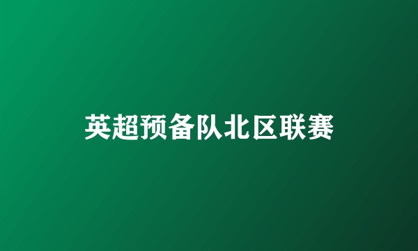 英超预备队北区联赛