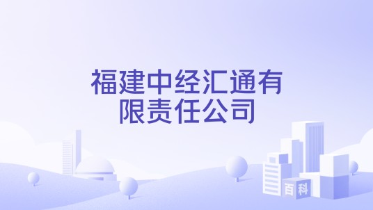 福建中经汇通有限责任公司