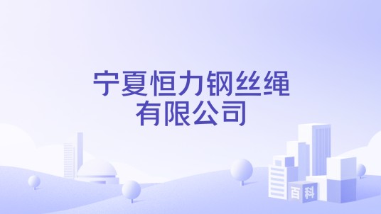宁夏恒力钢丝绳有限公司