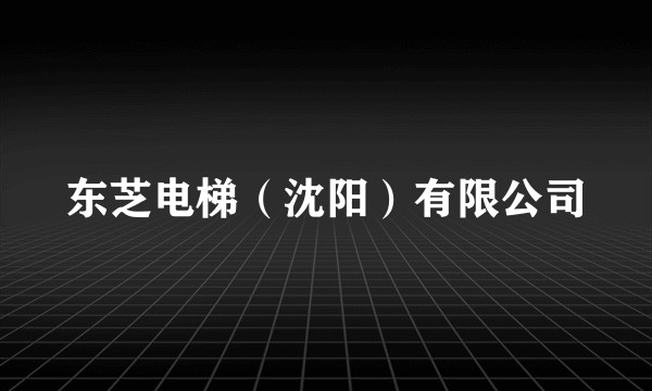 东芝电梯(沈阳)有限公司