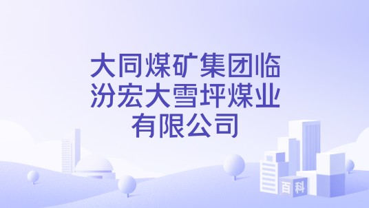 大同煤矿集团临汾宏大雪坪煤业有限公司