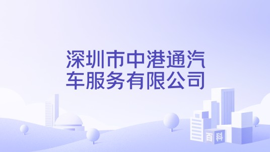 深圳市中港通汽车服务有限公司