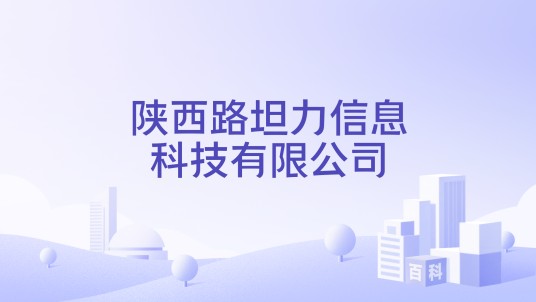 陕西路坦力信息科技有限公司