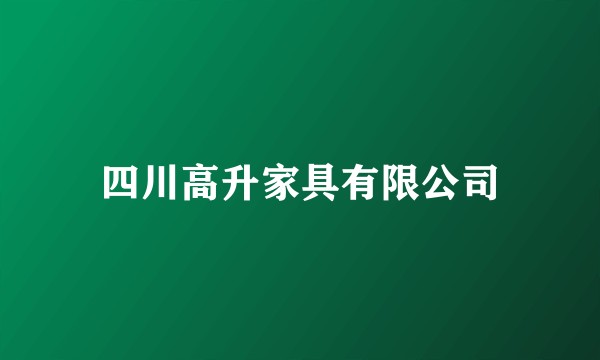 四川高升家具有限公司