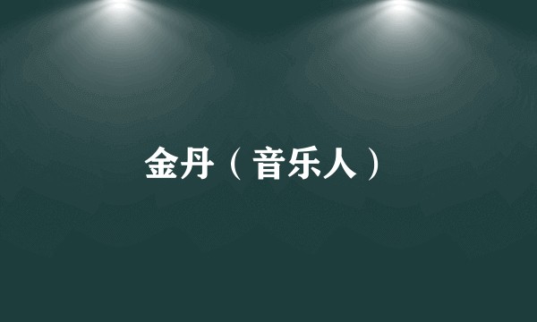 金丹（音乐人）