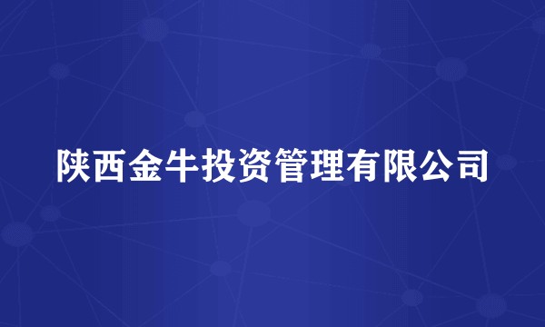 陕西金牛投资管理有限公司