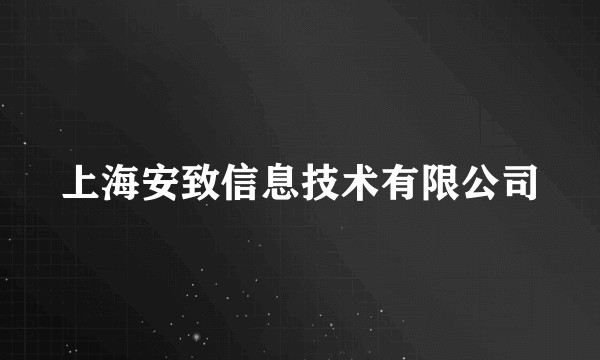 上海安致信息技术有限公司