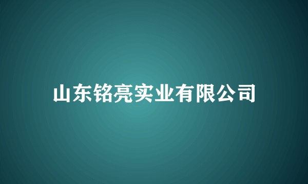 山东铭亮实业有限公司
