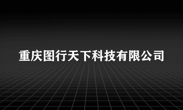 重庆图行天下科技有限公司