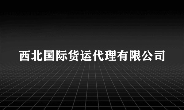 西北国际货运代理有限公司
