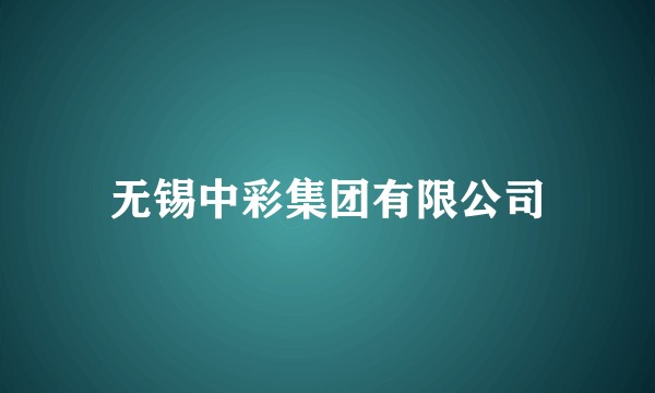 无锡中彩集团有限公司