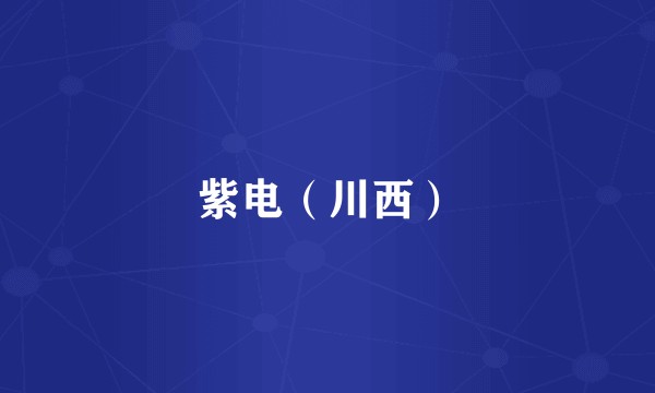紫电（川西）