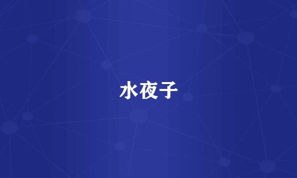 水夜子