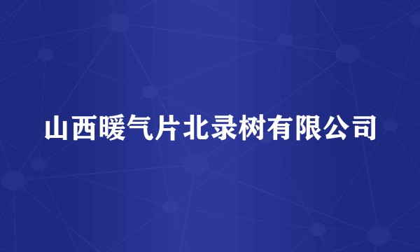 山西暖气片北录树有限公司