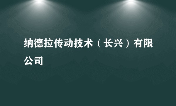 纳德拉传动技术（长兴）有限公司