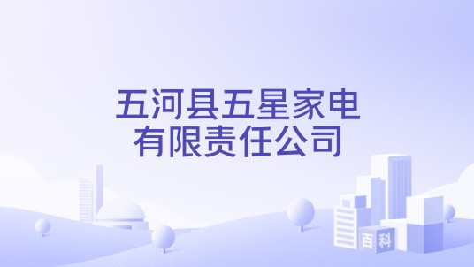 五河县五星家电有限责任公司