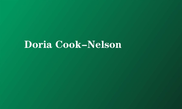 Doria Cook-Nelson
