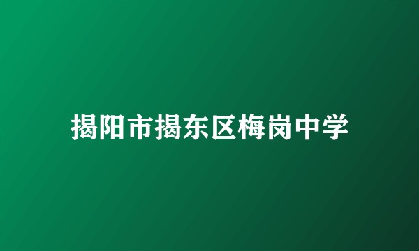 揭阳市揭东区梅岗中学