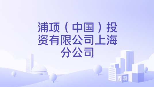 浦项（中国）投资有限公司上海分公司