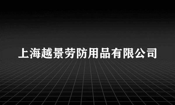 上海越景劳防用品有限公司
