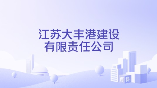 江苏大丰港建设有限责任公司