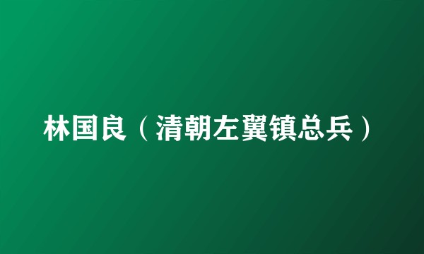 林国良（清朝左翼镇总兵）