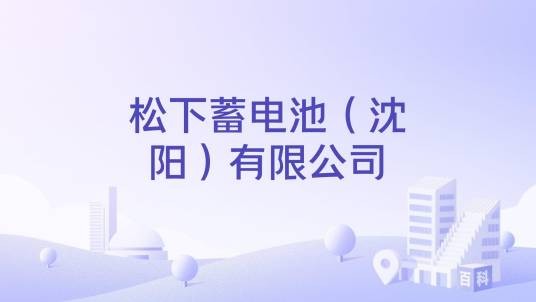 松下蓄电池（沈阳）有限公司