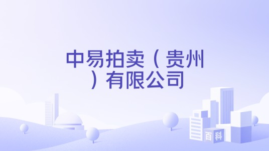 中易拍卖（贵州）有限公司
