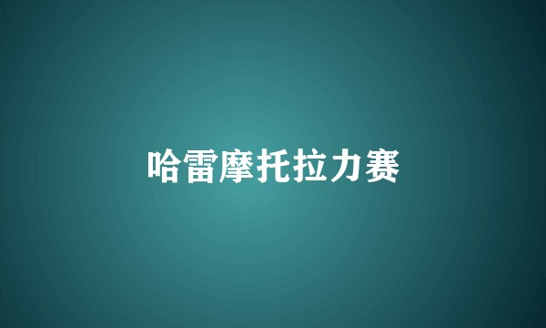 哈雷摩托拉力赛