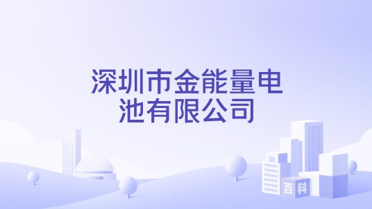 深圳市金能量电池有限公司
