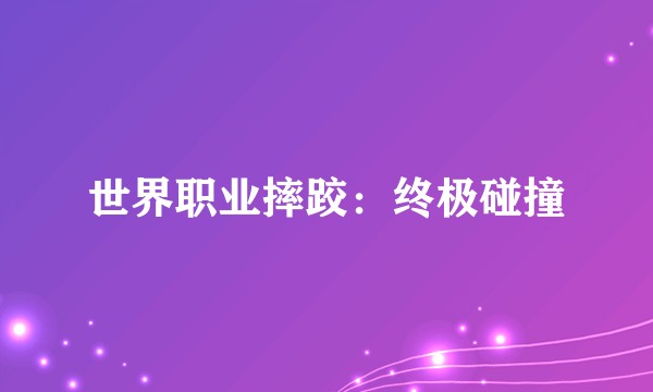 世界职业摔跤：终极碰撞