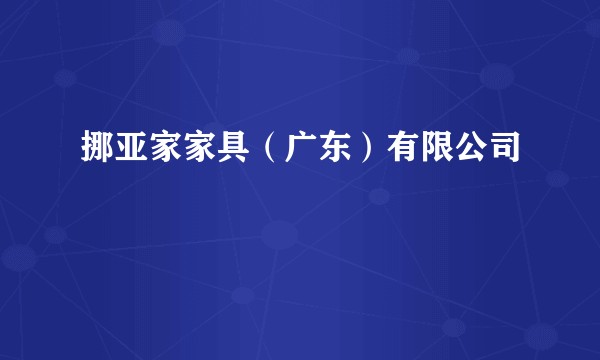 挪亚家家具（广东）有限公司