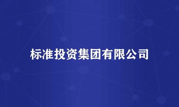 标准投资集团有限公司