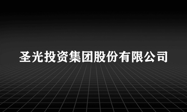 圣光投资集团股份有限公司