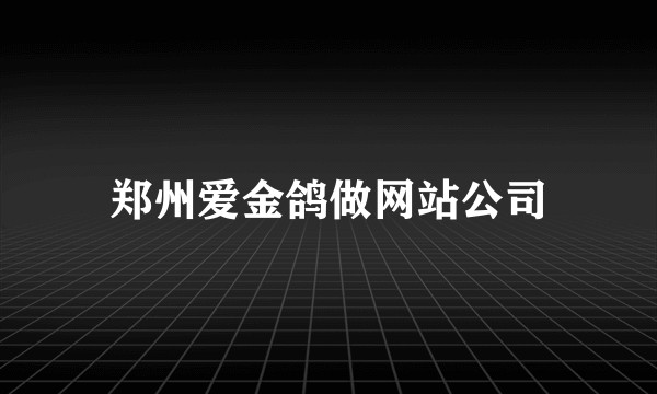 郑州爱金鸽做网站公司
