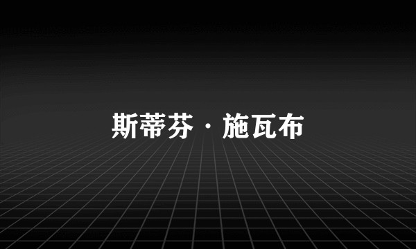 斯蒂芬·施瓦布