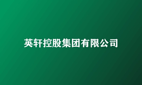 英轩控股集团有限公司