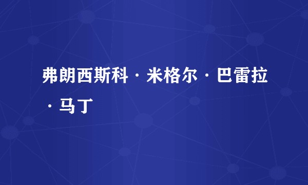 弗朗西斯科·米格尔·巴雷拉·马丁