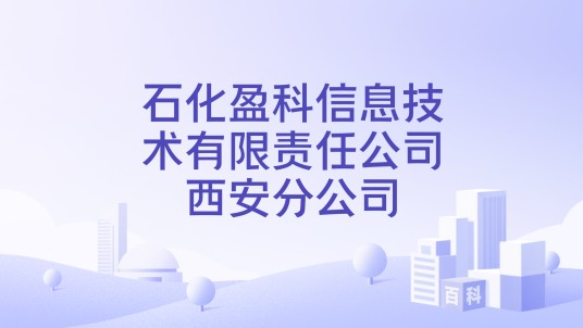 石化盈科信息技术有限责任公司西安分公司