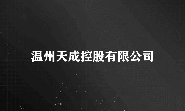 温州天成控股有限公司