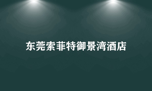 东莞索菲特御景湾酒店